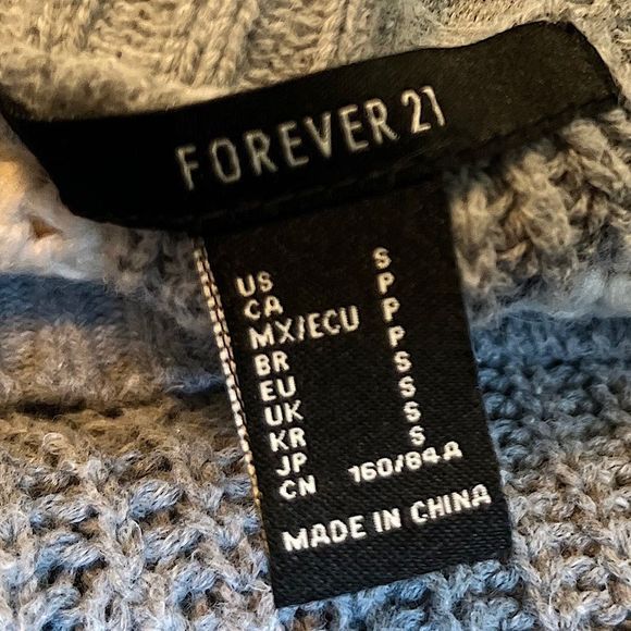 Forever 21 Loose Knit Sweater | Color: Gray | Size: S - Picture 3 of 4